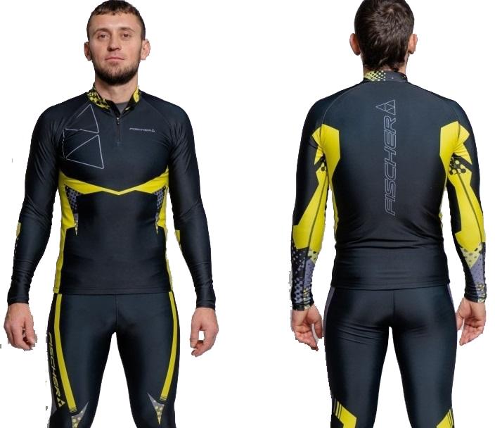 GR8234-101 Комбинезон гоночный муж. FISCHER Nordic чернно-лим.