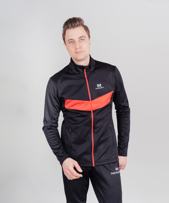 NSM815910 Костюм разминочный NordSki BASE black/red