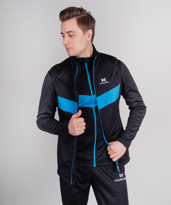 NSM830170 Жилет NordSki BASE black/blue