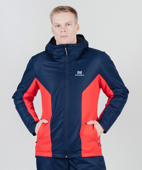 NSM765900 Костюм утепленный NordSki BASE Black Iris/Red