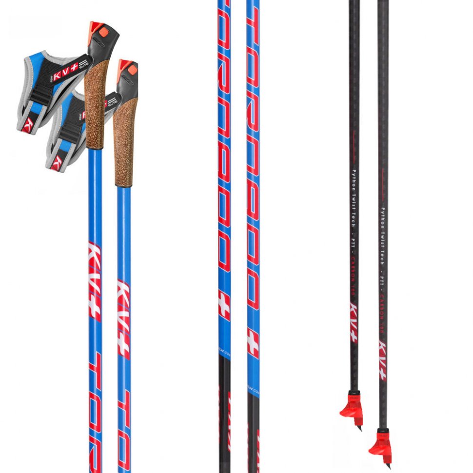 23P003Q Лыжные палки KV+ TORNADO PLUS QCD р.180