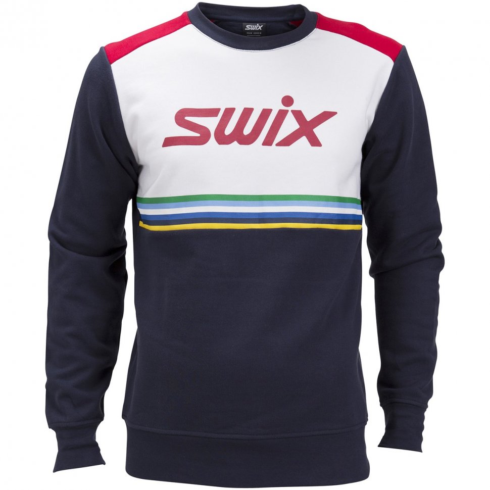 16311-75103 Кофта муж. SWIX темн.син./снеж.бел.