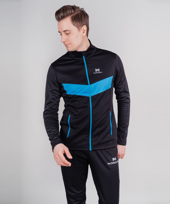 NSM815170 Костюм разминочный NordSki BASE black/blue