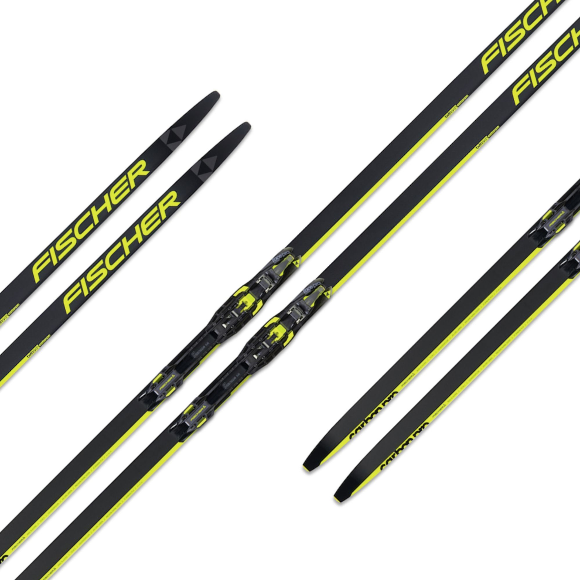 N13622 Лыжи беговые FISCHER TWIN SKIN CARBON PRO STIFF IFP р.207