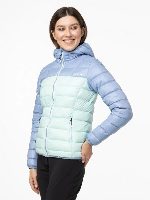 MX2342-70590 Куртка пуховая жен. MOAX Igora Light голуб.