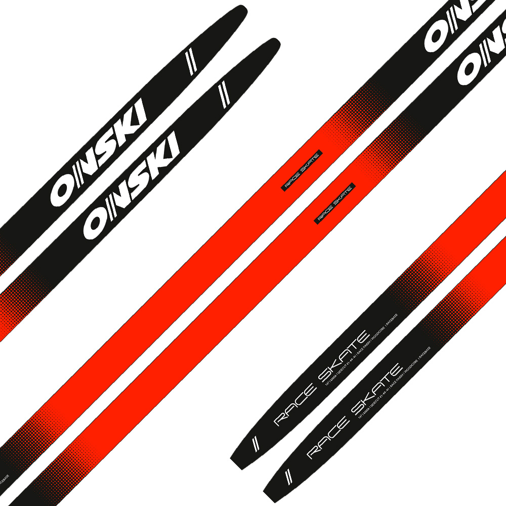 N90123V Лыжи беговые ONSKI RACE SKATE JR р.177