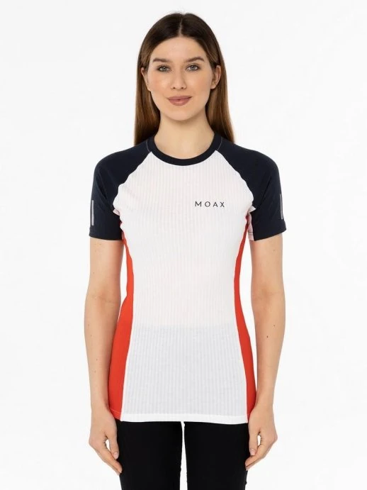 MX114020-75120 Футболка Moax Race SS жен. т.син/красн.