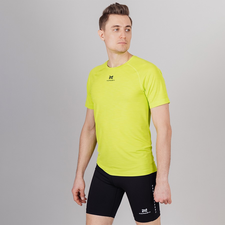 NSM425180 Футболка муж. NordSki Pro Lime 
