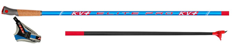 22P020Q Палки лыжные KV+ ELIT PRO Clip Blue